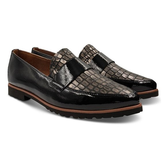 $450 Paul Green Dara POINTY TOE Patent LEATHER Loafer...